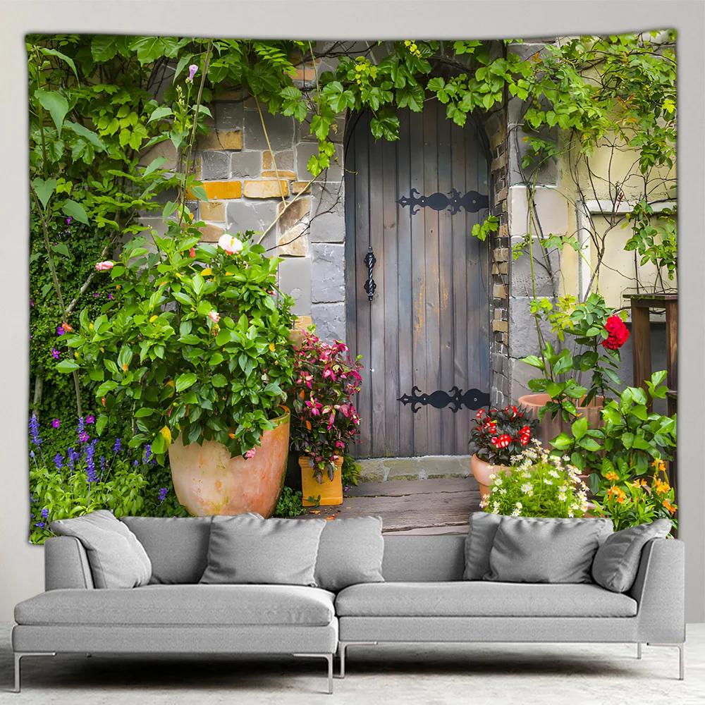 Outdoor Garden Poster Mediterranean Landscape Botanical Flower Tapestry Living Room Bedroom Background Wall Hanging Art Decor W150 x H100 cm
Outdoor Garden Poster Mediterranean Landscape Botanical Flower Tapestry Living Room Bedroom Background Wall Hanging Art Decor W150 x H100 cm