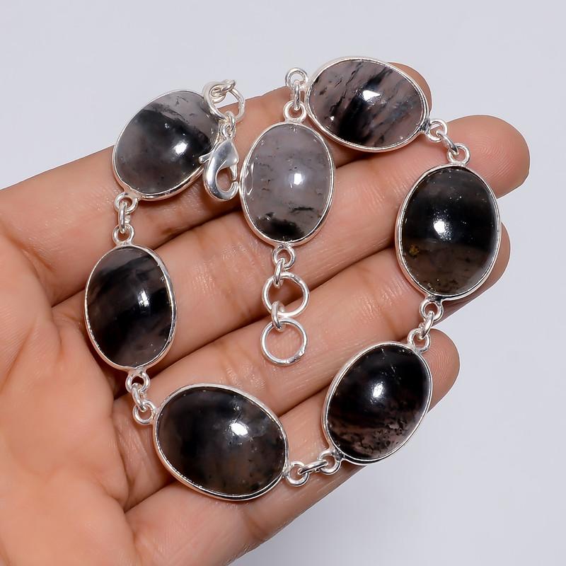 Dazzling Top Grade Qualite 100% Natural Black Dot Quartz Oval Shape Ethnic Style Handmade Jewelry 925 Steling Silver Bracelet 8-9 WSJ-5237 8-9
Dazzling Top Grade Qualite 100% Natural Black Dot Quartz Oval Shape Ethnic Style Handmade Jewelry 925 Steling Silver Bracelet 8-9 WSJ-5237 8-9