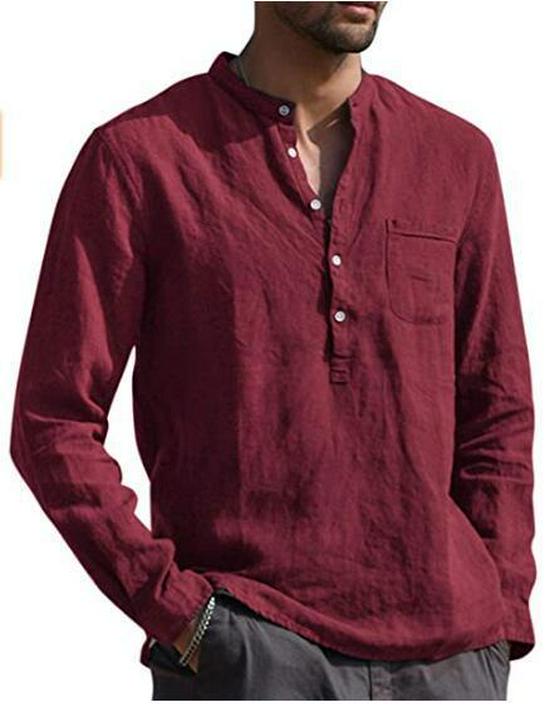 Men s Long Sleeve V-Neck Casual Beach Linen Shirt (2023) Triple Extra Large
Men s Long Sleeve V-Neck Casual Beach Linen Shirt (2023) Triple Extra Large