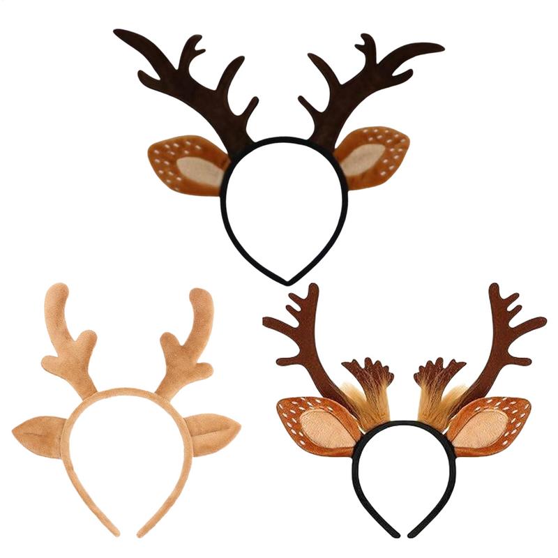 Christmas Reindeer Headband Cute Realistic Deer Antlers Headband Merry Christmas Decor Kids Gifts For Cosplay Deer Costume
Christmas Reindeer Headband Cute Realistic Deer Antlers Headband Merry Christmas Decor Kids Gifts For Cosplay Deer Costume