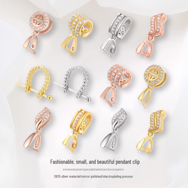 S925 Sterling Silver Unisex Pendant Buckle Clip for DIY Jadeite Buddha/Guanyin Necklace.
S925 Sterling Silver Unisex Pendant Buckle Clip for DIY Jadeite Buddha/Guanyin Necklace.