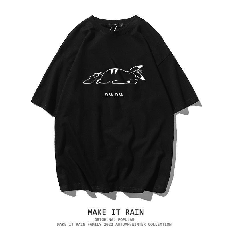 Japanese Super Hot Pikachu Trendy Printed Short Sleeved Tshirt Summer Trend Ins Versatile Top Tshirt Simple Unisexs and Womens S
Japanese Super Hot Pikachu Trendy Printed Short Sleeved Tshirt Summer Trend Ins Versatile Top Tshirt Simple Unisexs and Womens S