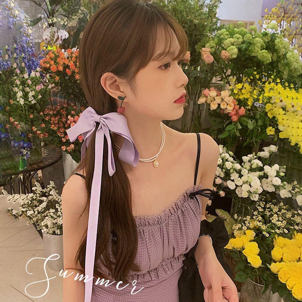 Spring Clip Bow Purple Hair Clip Very Peri Headwear Female Hair Accessories Korean Style Hairpin
Spring Clip Bow Purple Hair Clip Very Peri Headwear Female Hair Accessories Korean Style Hairpin