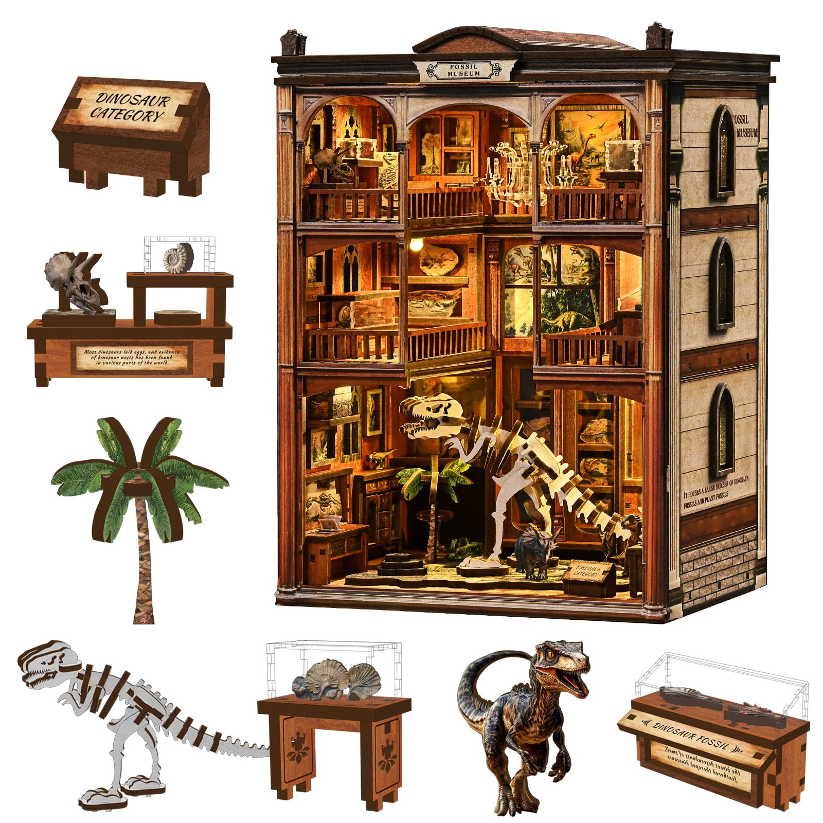 Pixie Curio Book Nook Kit Dollhouse Miniature House Wooden 3D Puzzle DIY Enthusiast LED Touch Switch Bookshelf Decoration Bookends with Color
Pixie Curio Book Nook Kit Dollhouse Miniature House Wooden 3D Puzzle DIY Enthusiast LED Touch Switch Bookshelf Decoration Bookends with Color