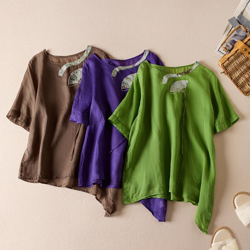 DIMANAF 2023 Женщины Лето Новый Топ с коротким рукавом Вышитый Ретро Искусство Китайский Стиль Маленькая Рубашка Женский Свободный Крой
DIMANAF 2023 Женщины Лето Новый Топ с коротким рукавом Вышитый Ретро Искусство Китайский Стиль Маленькая Рубашка Женский Свободный Крой