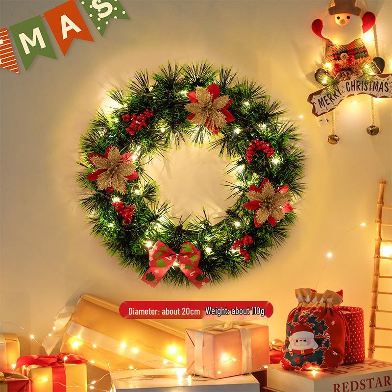 Luminous Christmas Tree Wall Decorations with Ornaments, Pine Cones, and Vines
Luminous Christmas Tree Wall Decorations with Ornaments, Pine Cones, and Vines