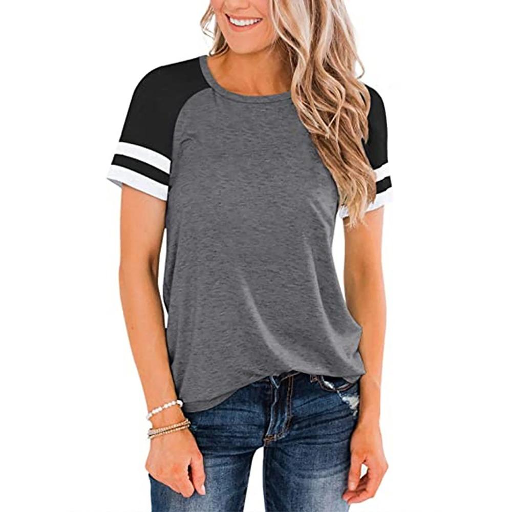 2026 Women s Summer New Arrival: Raglan Sleeve Striped Casual T-shirt-soft Fabric, Relaxed Fit, Round Neck, Contrasting Black M
2026 Women s Summer New Arrival: Raglan Sleeve Striped Casual T-shirt-soft Fabric, Relaxed Fit, Round Neck, Contrasting Black M