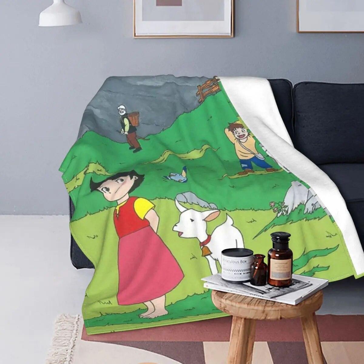 Heidi Cartoon Blankets Flannel Spring/Autumn Anime Girl Portable Soft Throw Blankets for Bed Car Rug Piece
Heidi Cartoon Blankets Flannel Spring/Autumn Anime Girl Portable Soft Throw Blankets for Bed Car Rug Piece