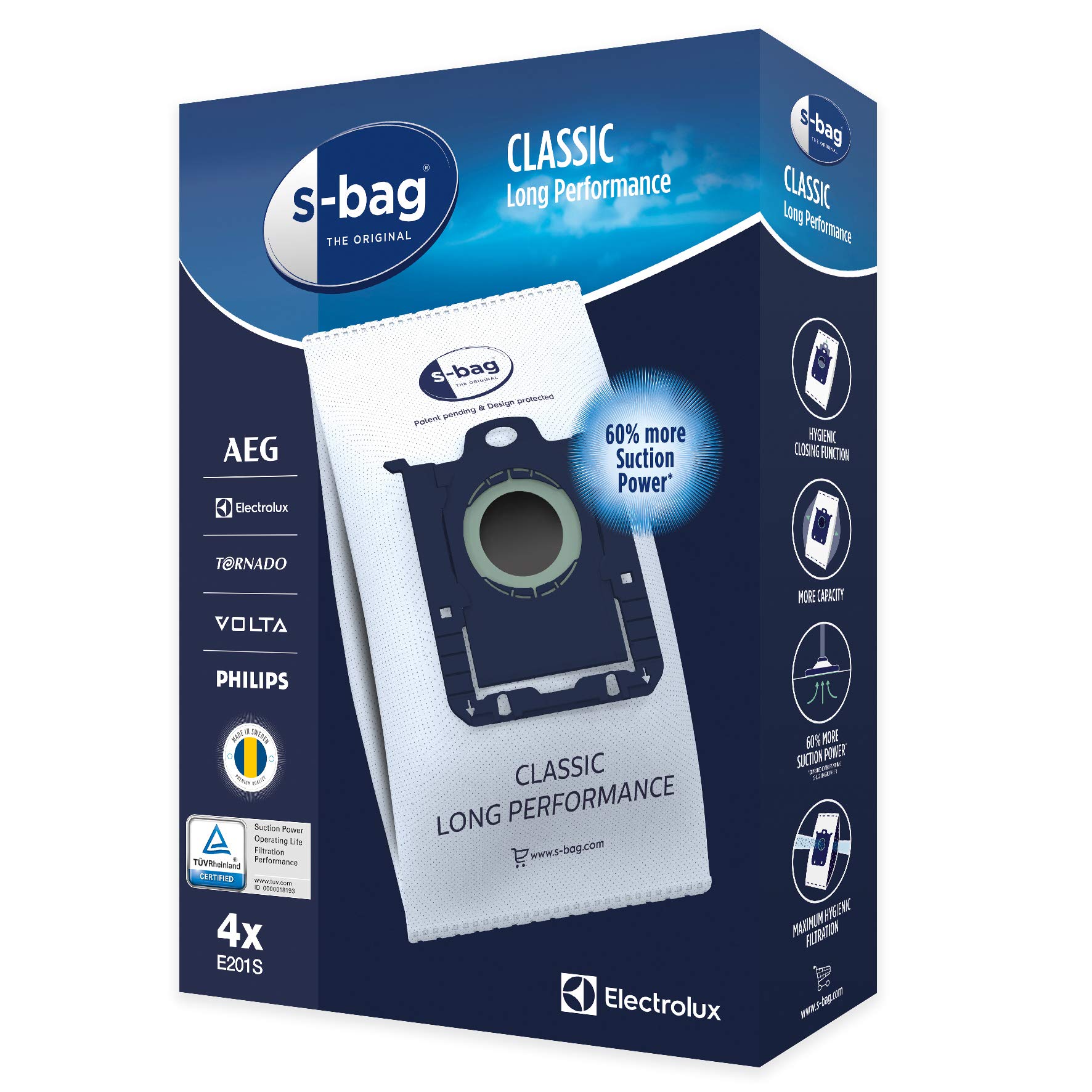 Пылесборник Electrolux Canister Vacuum Cleaner Dust Bag S-bag Long Performance E201S White
Пылесборник Electrolux Canister Vacuum Cleaner Dust Bag S-bag Long Performance E201S White