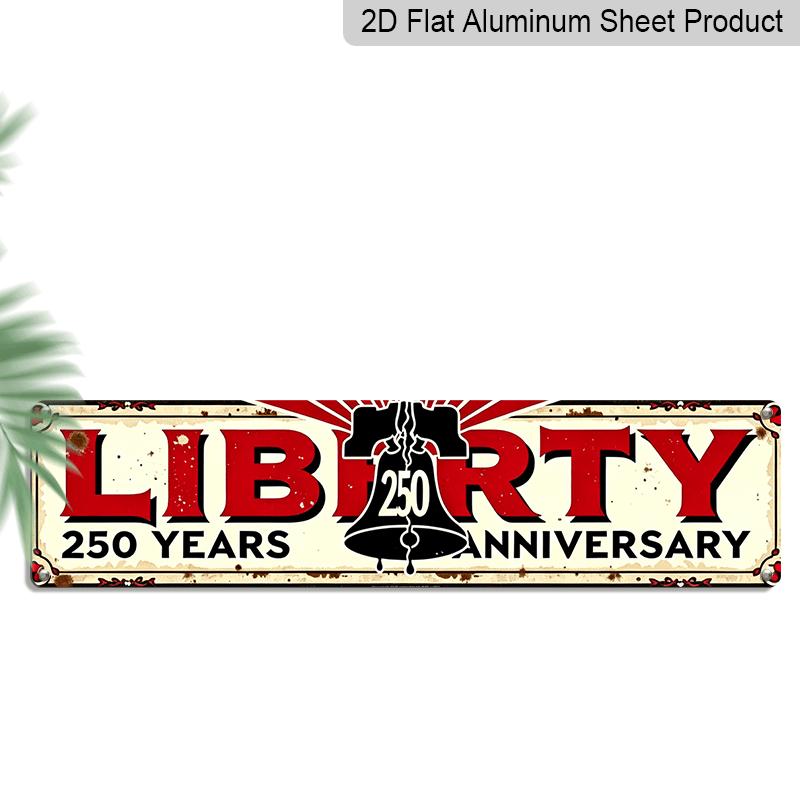 2D Flat, Vintage Liberty 250Th Anniversary. Aluminium Decorative Sign, 15.7×3.94inch Retro Wall Art Suitable for Home, Bar, Cafe - Easy To 40cm x 10cm
2D Flat, Vintage Liberty 250Th Anniversary. Aluminium Decorative Sign, 15.7×3.94inch Retro Wall Art Suitable for Home, Bar, Cafe - Easy To 40cm x 10cm