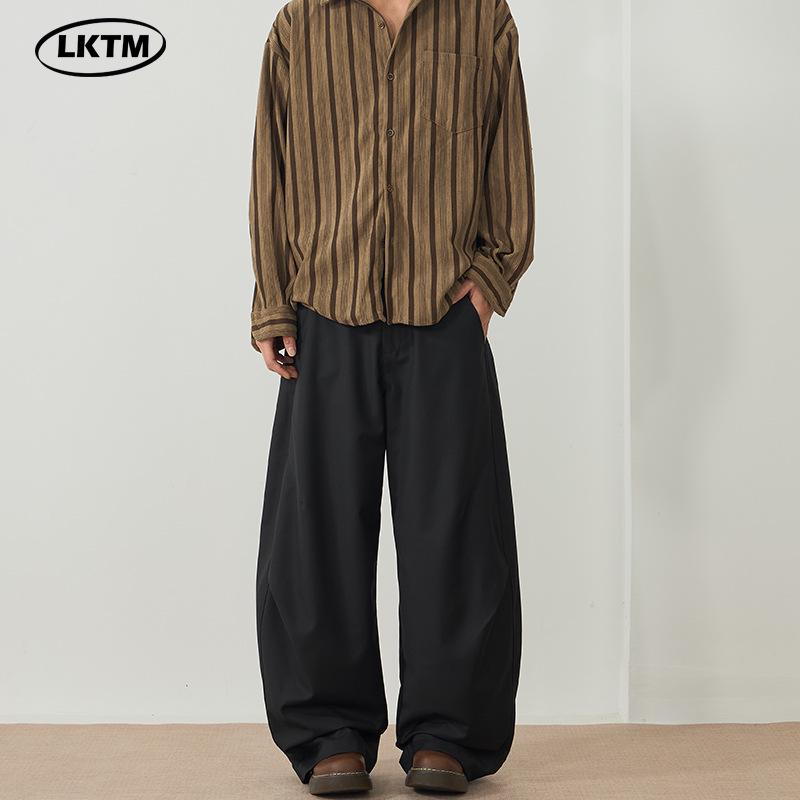 LKTM Unisex Lazy Style Pleated Wide-Leg Trousers - American Casual Silhouette, Floor-Length Scimitar Design. 2XL (for 150-165 lbs)
LKTM Unisex Lazy Style Pleated Wide-Leg Trousers - American Casual Silhouette, Floor-Length Scimitar Design. 2XL (for 150-165 lbs)