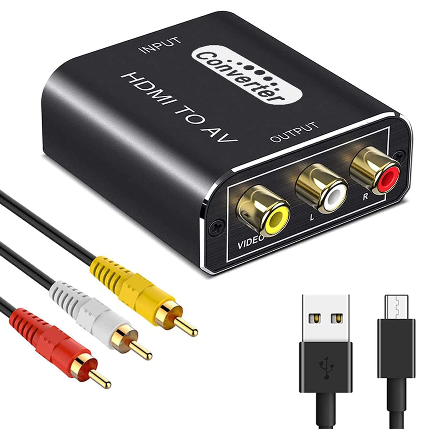 Преобразователь HDMI в RCA, HDMI в AV Композитный вход, передача звука, переключение, 3 цветных RCA, белый видеотерминал, AV-кабель в комплекте, позолоченный
Преобразователь HDMI в RCA, HDMI в AV Композитный вход, передача звука, переключение, 3 цветных RCA, белый видеотерминал, AV-кабель в комплекте, позолоченный