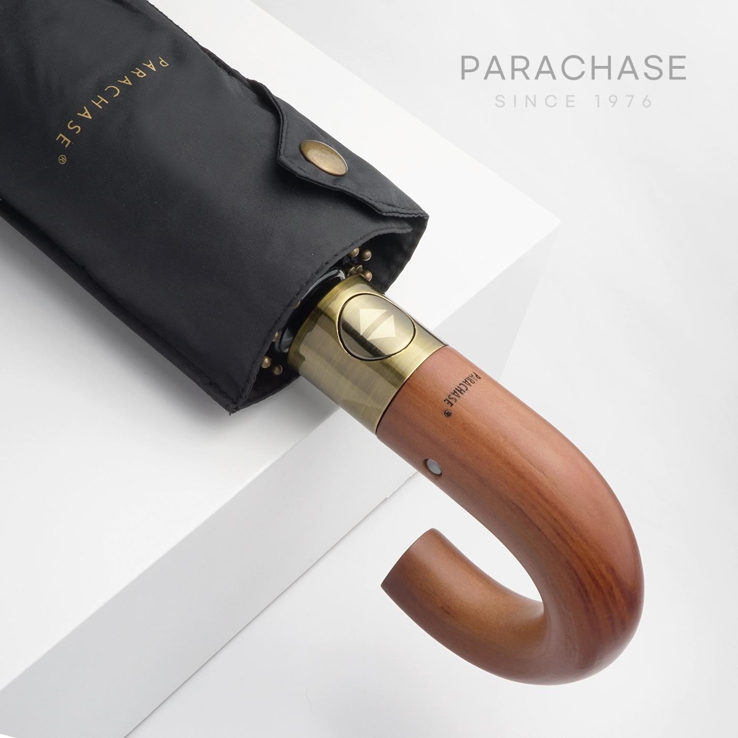 Parachase Rain Umbrella Автоматична дерев яна вигнута ручка Business Umbrella Design Corporation 10K Вітрозахисна велика складна парасолька Man
Parachase Rain Umbrella Автоматична дерев яна вигнута ручка Business Umbrella Design Corporation 10K Вітрозахисна велика складна парасолька Man