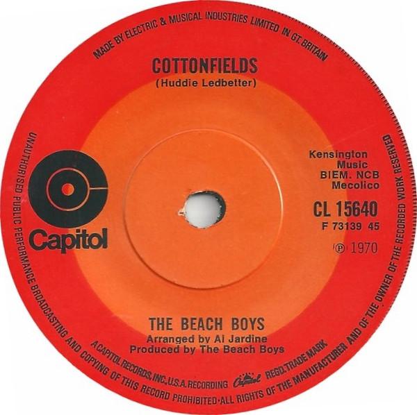 7inch Record BEACH BOYS - Cottonfields CL15640 Capitol Records 1970 UK Rock Used
7inch Record BEACH BOYS - Cottonfields CL15640 Capitol Records 1970 UK Rock Used