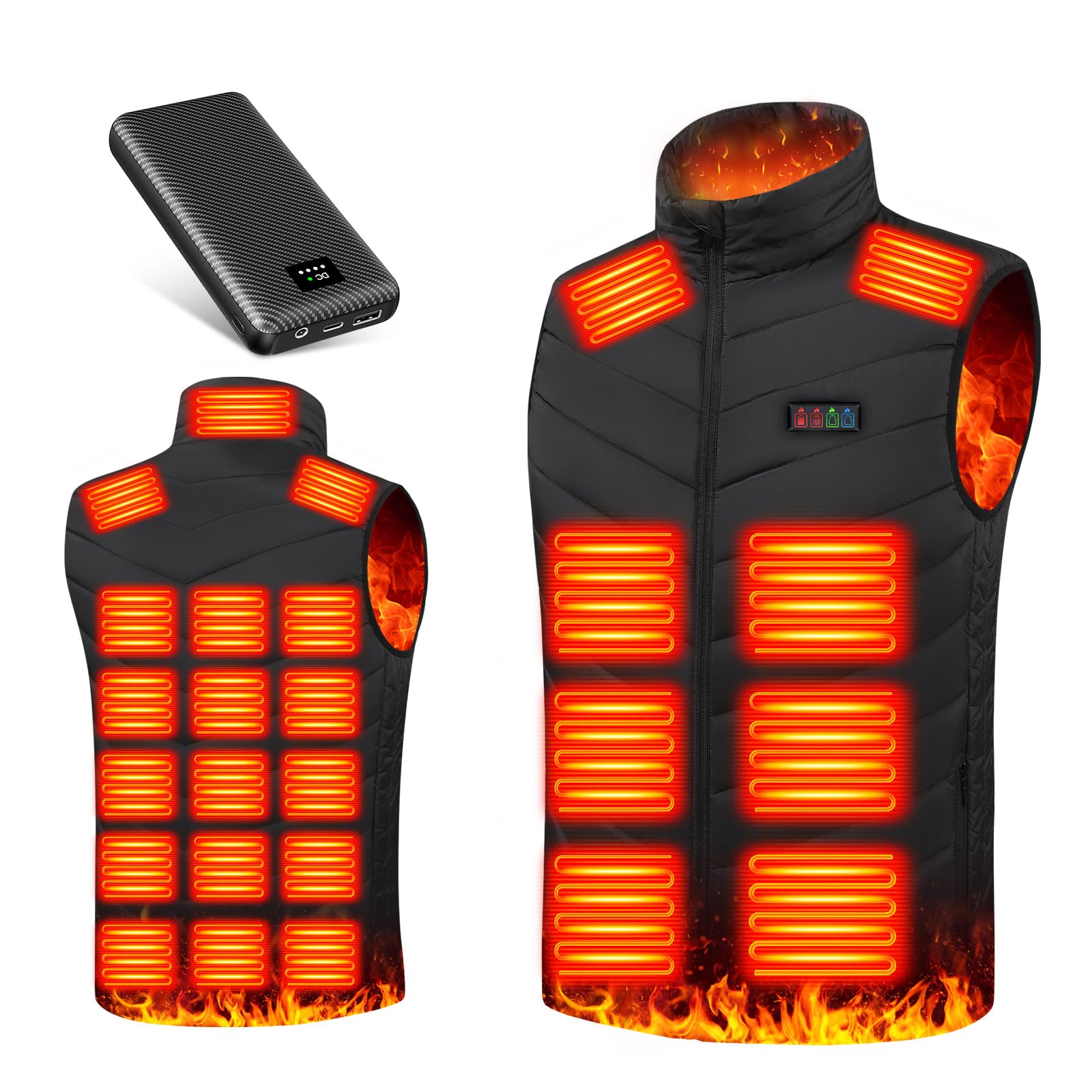 BOACE Electric Heated Vest Heating of Battery 26 Omnidirectional Heating 3 Temperature Independent Front and Rear Fast Cold Weather Heated Electric чёрный
BOACE Electric Heated Vest Heating of Battery 26 Omnidirectional Heating 3 Temperature Independent Front and Rear Fast Cold Weather Heated Electric чёрный