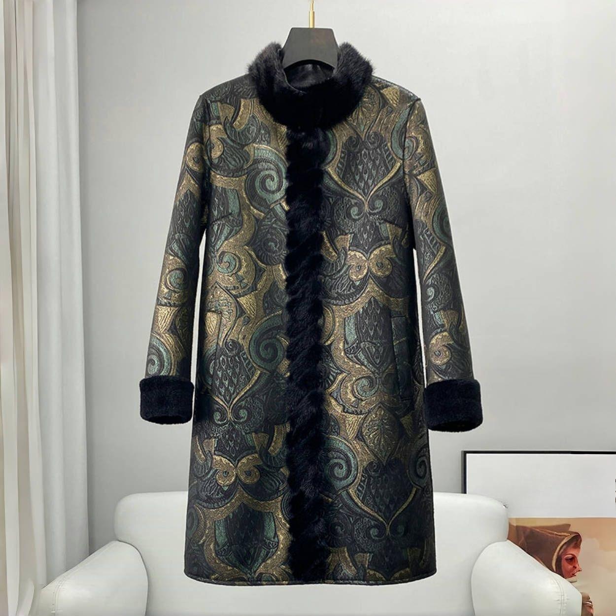 Winter Women s Plus-Size Fur Coat Mid-Length Mink Fur Collar Overcoat 5XL зелений
Winter Women s Plus-Size Fur Coat Mid-Length Mink Fur Collar Overcoat 5XL зелений