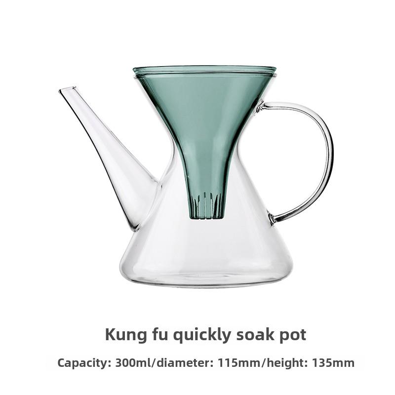 Kung Fu Tea Quick Brewing Pot High Temperature Resistant Glass Tea Water Separation Brewing Teapot Home Heat-resistant Teaware
Kung Fu Tea Quick Brewing Pot High Temperature Resistant Glass Tea Water Separation Brewing Teapot Home Heat-resistant Teaware
