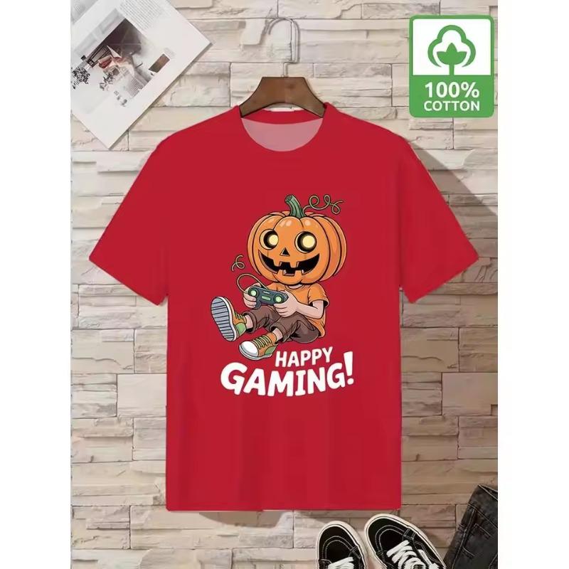 Halloween-themed Printed 100% Cotton T-shirts Fun Pumpkin Graphic Tees Men Women WIFRU Loose-fitting Streetwear Tops 3XL красный
Halloween-themed Printed 100% Cotton T-shirts Fun Pumpkin Graphic Tees Men Women WIFRU Loose-fitting Streetwear Tops 3XL красный