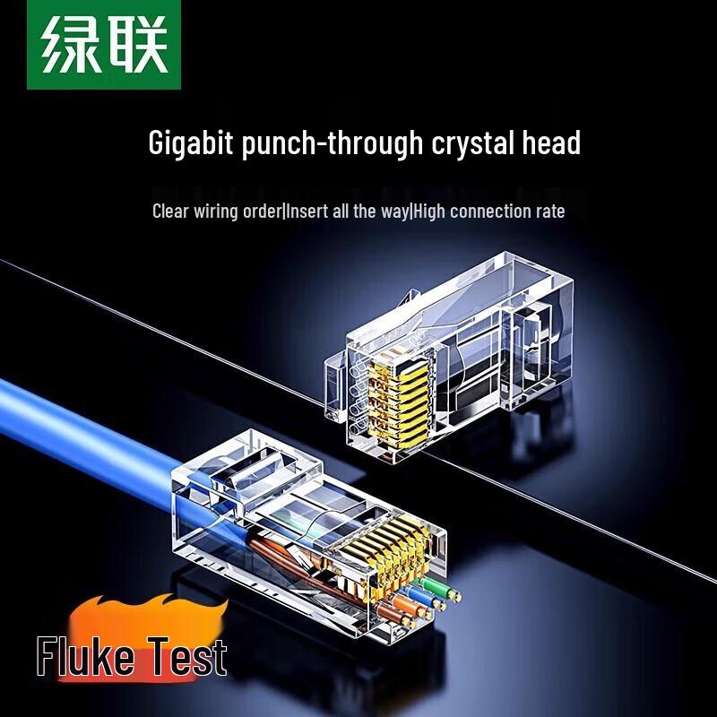 Ugreen Cat5e Pass-Through RJ45 Connectors (10-Pack)
Ugreen Cat5e Pass-Through RJ45 Connectors (10-Pack)