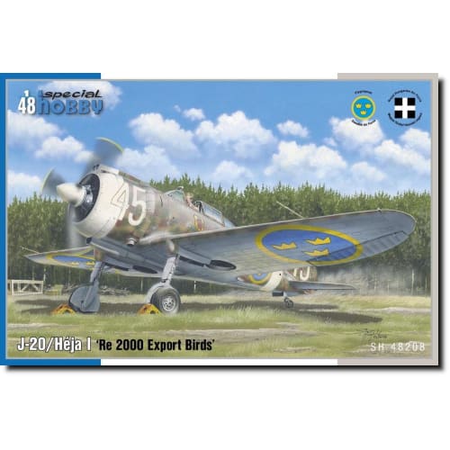 Special Hobby 1/48 Scale Swedish J-20/Heya 1 Reggiane Re.2000 Falco Export Type Plastic Model SH48208n
Special Hobby 1/48 Scale Swedish J-20/Heya 1 Reggiane Re.2000 Falco Export Type Plastic Model SH48208n