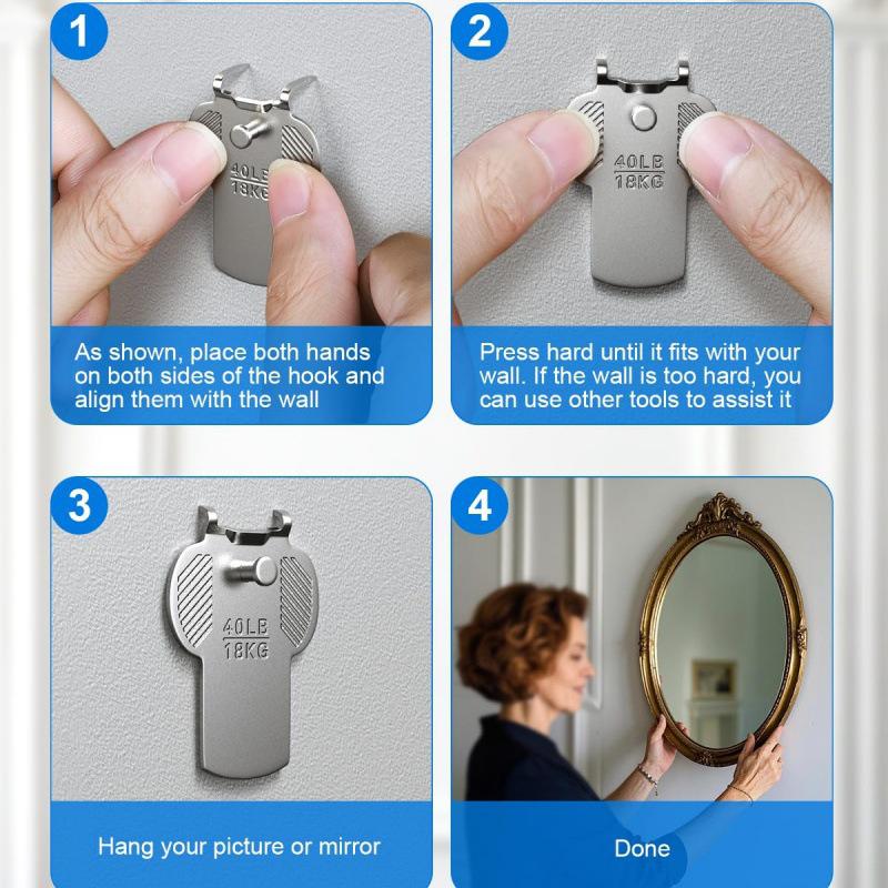 5/10 Pcs Easy Install Picture Frame Hook Multifunctional Metal Picture Frame Hangers For Hanging Picture Mirror Po Kit 5Pcs
5/10 Pcs Easy Install Picture Frame Hook Multifunctional Metal Picture Frame Hangers For Hanging Picture Mirror Po Kit 5Pcs