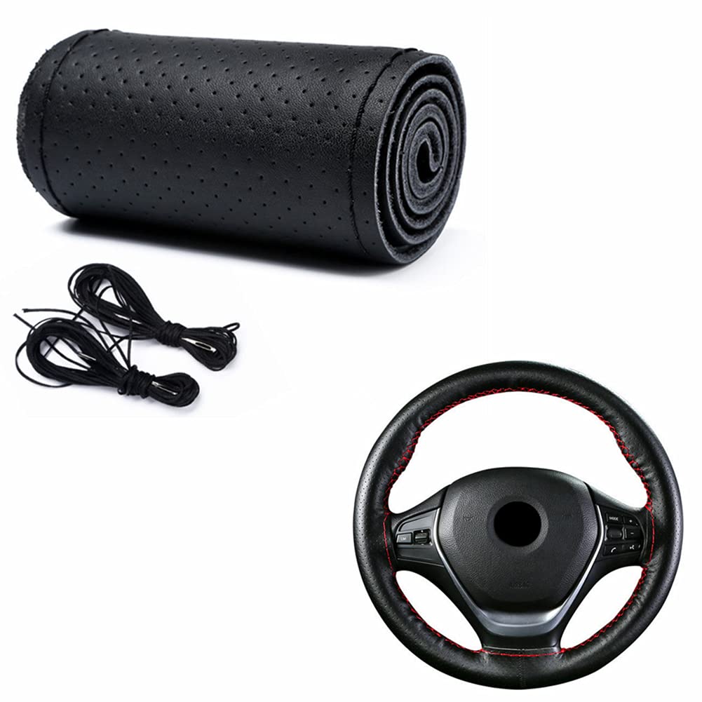 TATACLEA Steering Cover Braided Genuine Leather Steering Cover Good Breathability Hand-stitched Non-slip Easy to hold Good feel 38cm Stain & Slip
TATACLEA Steering Cover Braided Genuine Leather Steering Cover Good Breathability Hand-stitched Non-slip Easy to hold Good feel 38cm Stain & Slip