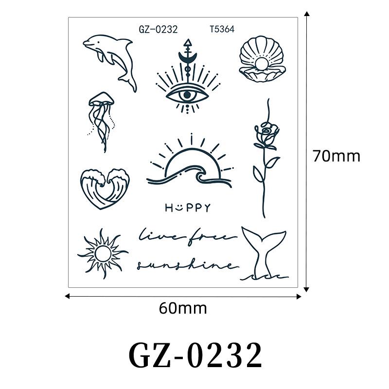 Realistic Waterproof Long-lasting Herbal Fruit Juice Tattoo Stickers – Internet Celebrity Style with Instant Color 6*7cm (sheet only)
Realistic Waterproof Long-lasting Herbal Fruit Juice Tattoo Stickers – Internet Celebrity Style with Instant Color 6*7cm (sheet only)