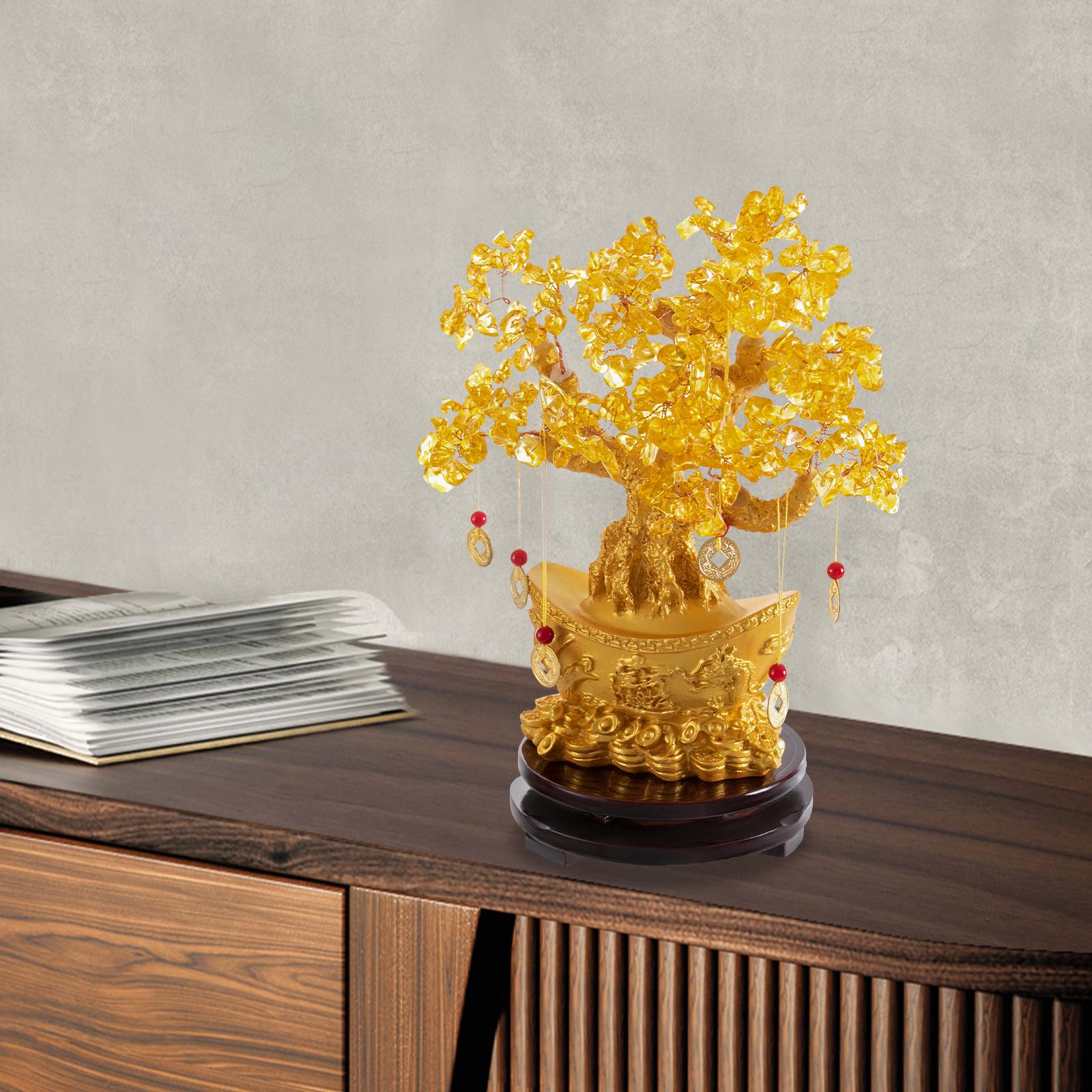 Natural Citrine Money Tree Feng Shui Desk Decor for Home, Wealth Luck Charm Crystal Resin Craft with Wood Base, Prosperity Gift золотий
Natural Citrine Money Tree Feng Shui Desk Decor for Home, Wealth Luck Charm Crystal Resin Craft with Wood Base, Prosperity Gift золотий