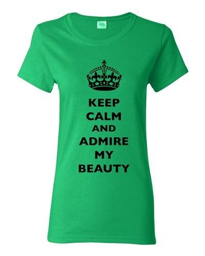 Ladies Keep Calm And Admire My Beauty Beautiful Crown Queen Funny DT T-Shirt Tee Unisex T-Shirt L
Ladies Keep Calm And Admire My Beauty Beautiful Crown Queen Funny DT T-Shirt Tee Unisex T-Shirt L