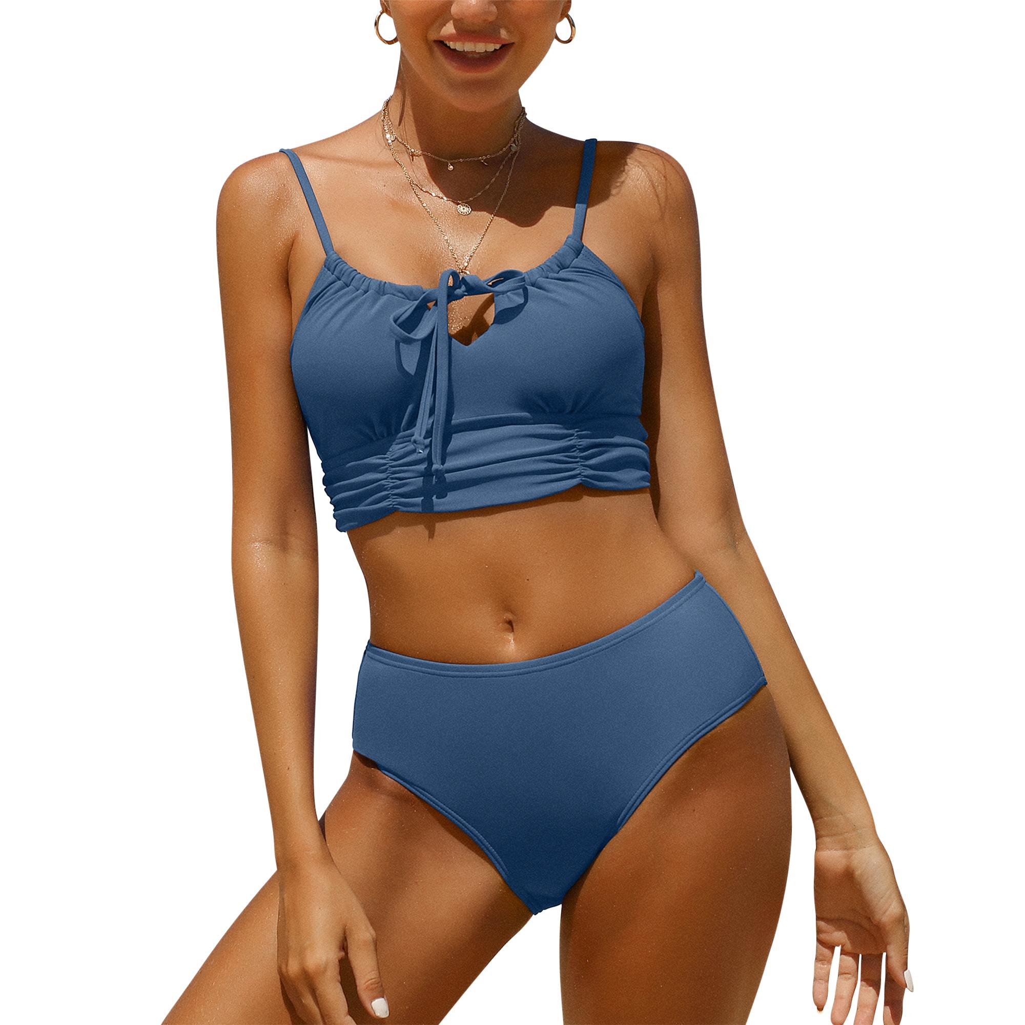 Charmleaks Женщины Две части Бикини Винтаж Выдолбленный Плиссированный шнурок Высокая талия Сексуальный купальник XL синий
Charmleaks Женщины Две части Бикини Винтаж Выдолбленный Плиссированный шнурок Высокая талия Сексуальный купальник XL синий
