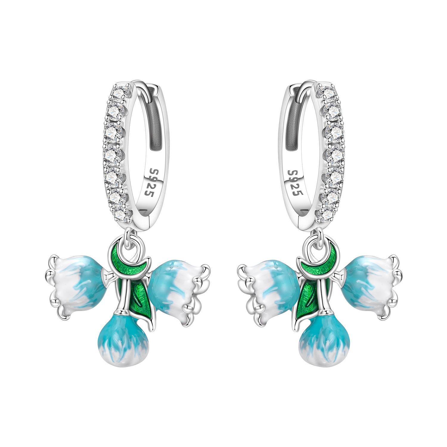 Orstarry 925 Silver Blue Iris Flower Earrings Women Hoop Earring Anniversary Jewelry Trendy Gifts
Orstarry 925 Silver Blue Iris Flower Earrings Women Hoop Earring Anniversary Jewelry Trendy Gifts