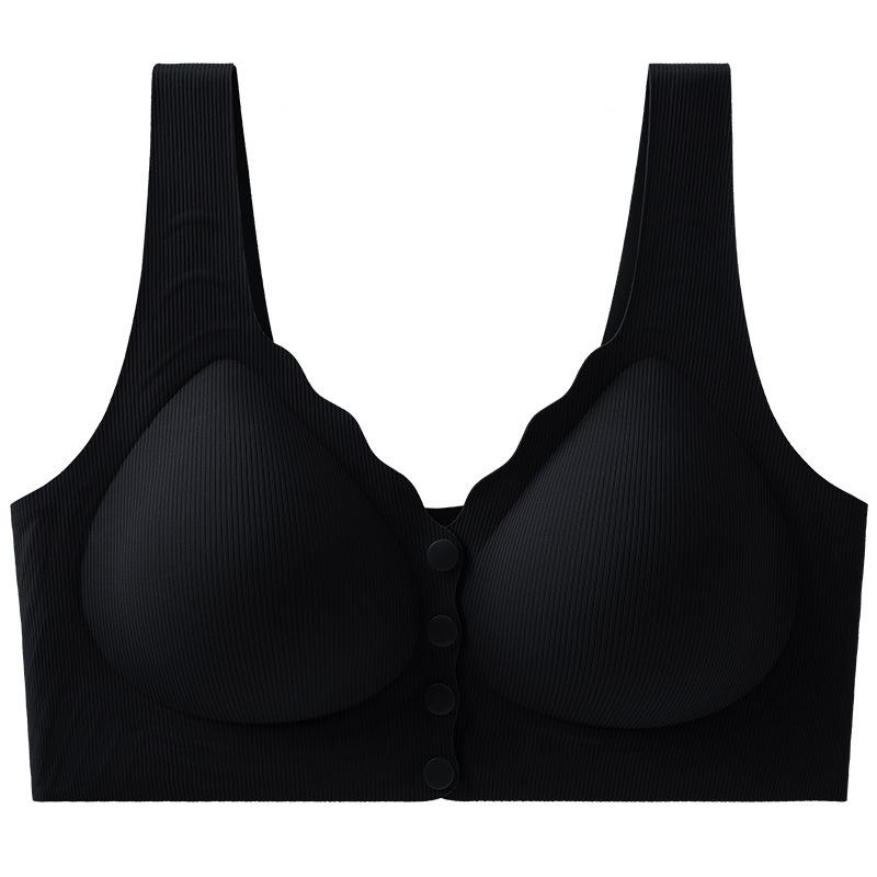 Light Green Ribbed Wireless Bra with Front Closure and Wide Straps M чорний
Light Green Ribbed Wireless Bra with Front Closure and Wide Straps M чорний