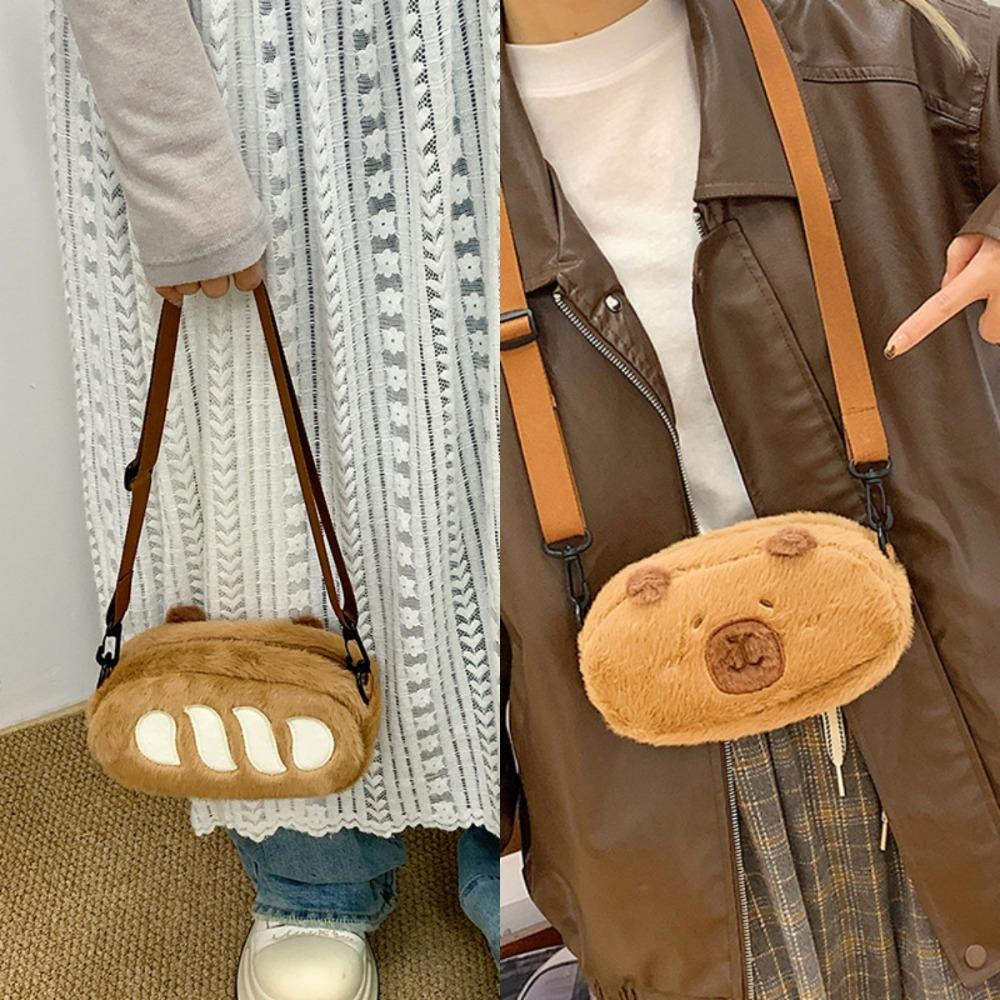 Large Capacity French Bread Capibara Bag Fanny Pack Plush Capybara Chest Bag School French Bread Bag
Large Capacity French Bread Capibara Bag Fanny Pack Plush Capybara Chest Bag School French Bread Bag