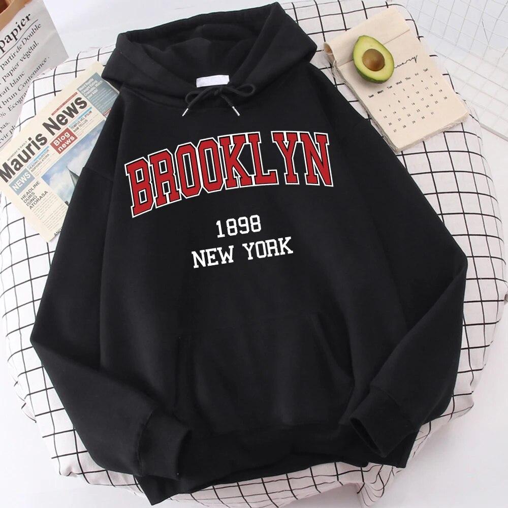 Женская толстовка с длинными рукавами Brooklyn 1898 New York City Letter Vintage Свободный спортивный костюм Простота Открытый повседневная универсальная одежда
Женская толстовка с длинными рукавами Brooklyn 1898 New York City Letter Vintage Свободный спортивный костюм Простота Открытый повседневная универсальная одежда