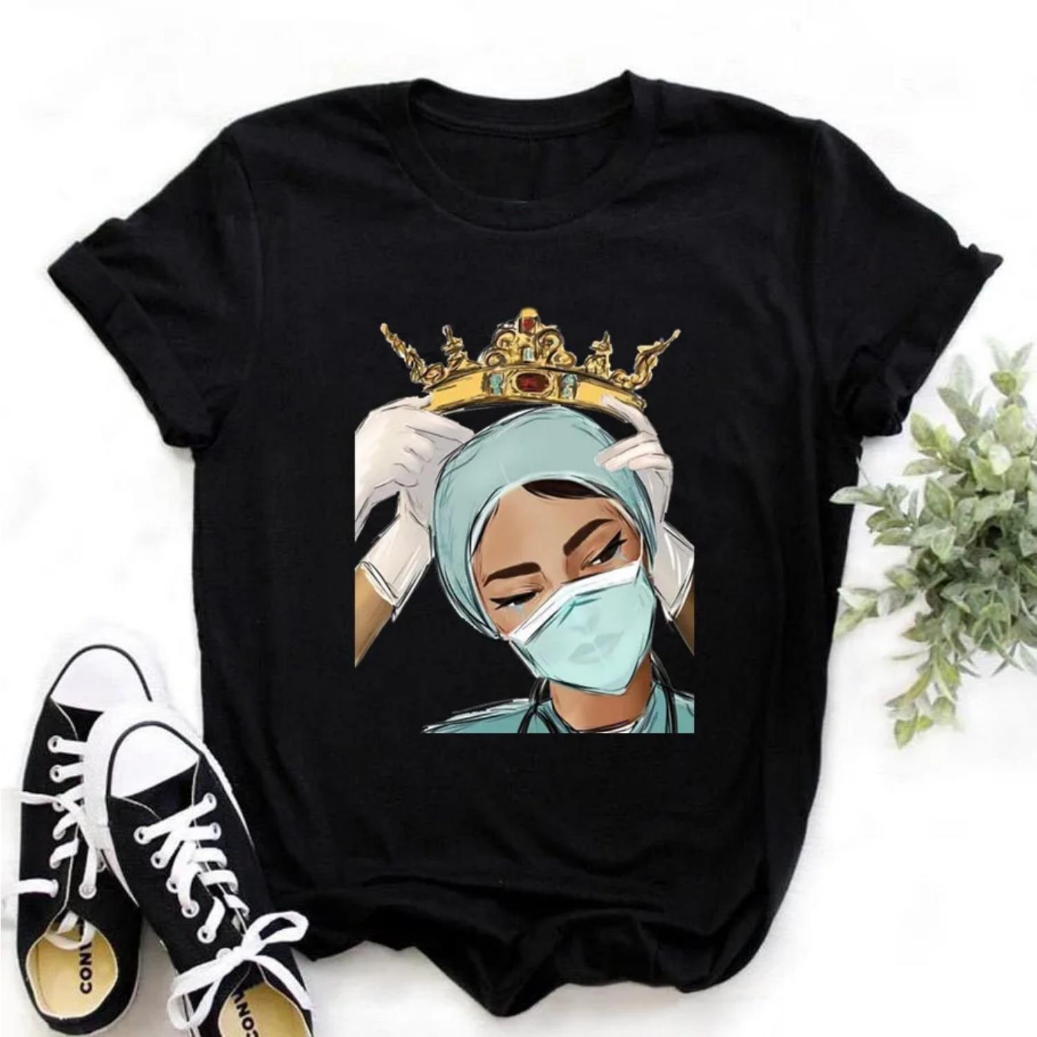 Women s Nurse is Hero Print T-shirts Girl Summer 90s Ullzang Harajuku Ture Nurse Queen Cropped Funny T Shirt ,Drop Ship S чёрный
Women s Nurse is Hero Print T-shirts Girl Summer 90s Ullzang Harajuku Ture Nurse Queen Cropped Funny T Shirt ,Drop Ship S чёрный