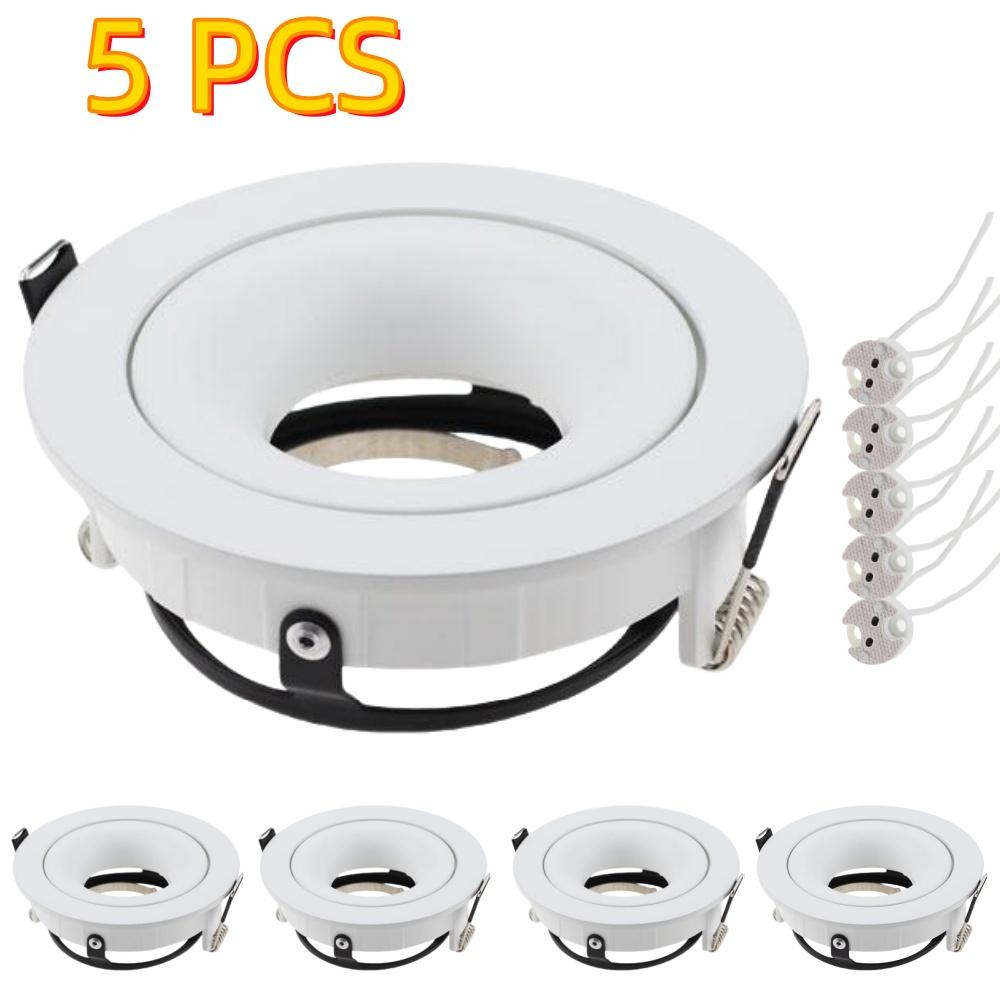 5 Pcs White/Black LED Downlight Spotlight with MR16 Lamp Holder for LED Bulb Ceiling Down Light Ceiling Light
5 Pcs White/Black LED Downlight Spotlight with MR16 Lamp Holder for LED Bulb Ceiling Down Light Ceiling Light