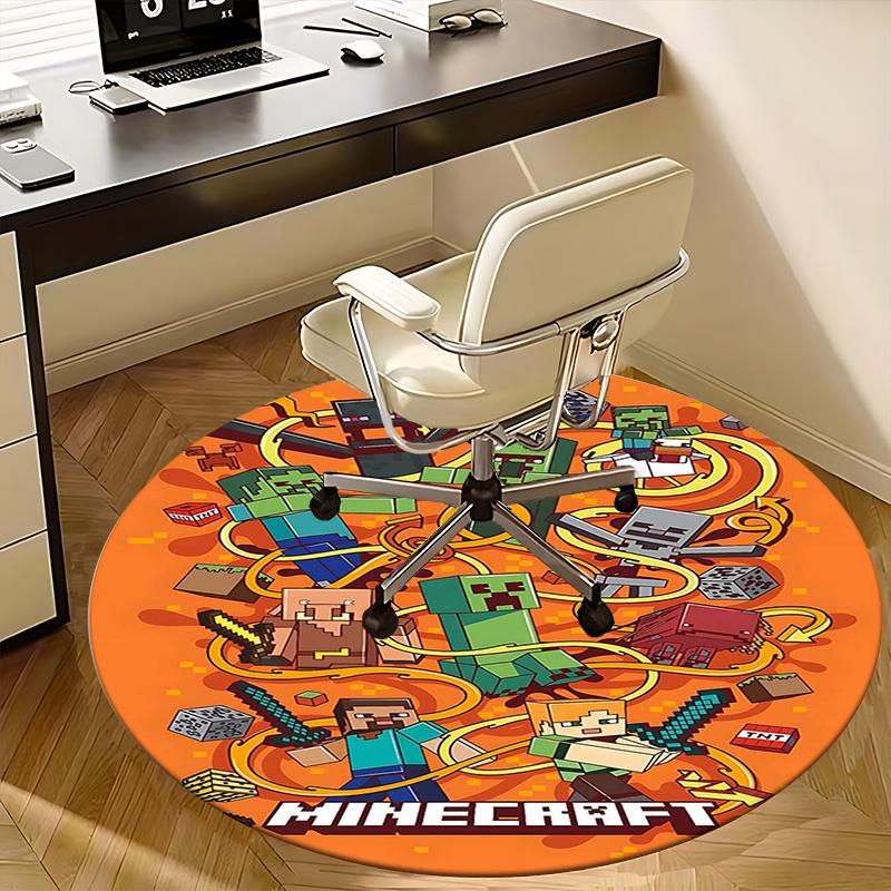 Minecraft Characters,Pixel Art Chair mat Round Rug Office carpet, Machine Washable, Non slip, Suitable for Living Rooms, Bedrooms 100cm
Minecraft Characters,Pixel Art Chair mat Round Rug Office carpet, Machine Washable, Non slip, Suitable for Living Rooms, Bedrooms 100cm