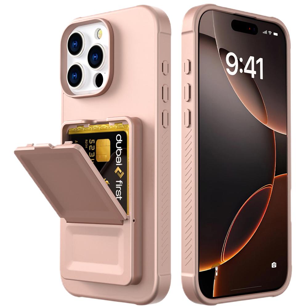 For iPhone 16 Pro Case Skin-Touch Card Holder TPU+PC Phone Cover with Mirror Kickstand Black
For iPhone 16 Pro Case Skin-Touch Card Holder TPU+PC Phone Cover with Mirror Kickstand Black