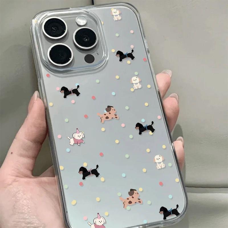 Polka Dot Puppy iPhone 15 Pro Max Case - Transparent, Soft Shell - Fits iPhone 16, 16 Pro, 14, 13, 12 - Cute and Creative iPhone 16 Plus
Polka Dot Puppy iPhone 15 Pro Max Case - Transparent, Soft Shell - Fits iPhone 16, 16 Pro, 14, 13, 12 - Cute and Creative iPhone 16 Plus