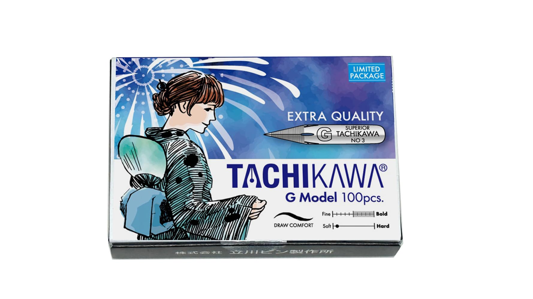 Tachikawa Pin Manufacturing Premium Japanese T3100EXLP Co., Ltd. G-pen Nib, Quality, 100-Pack, Pattern,
Tachikawa Pin Manufacturing Premium Japanese T3100EXLP Co., Ltd. G-pen Nib, Quality, 100-Pack, Pattern,