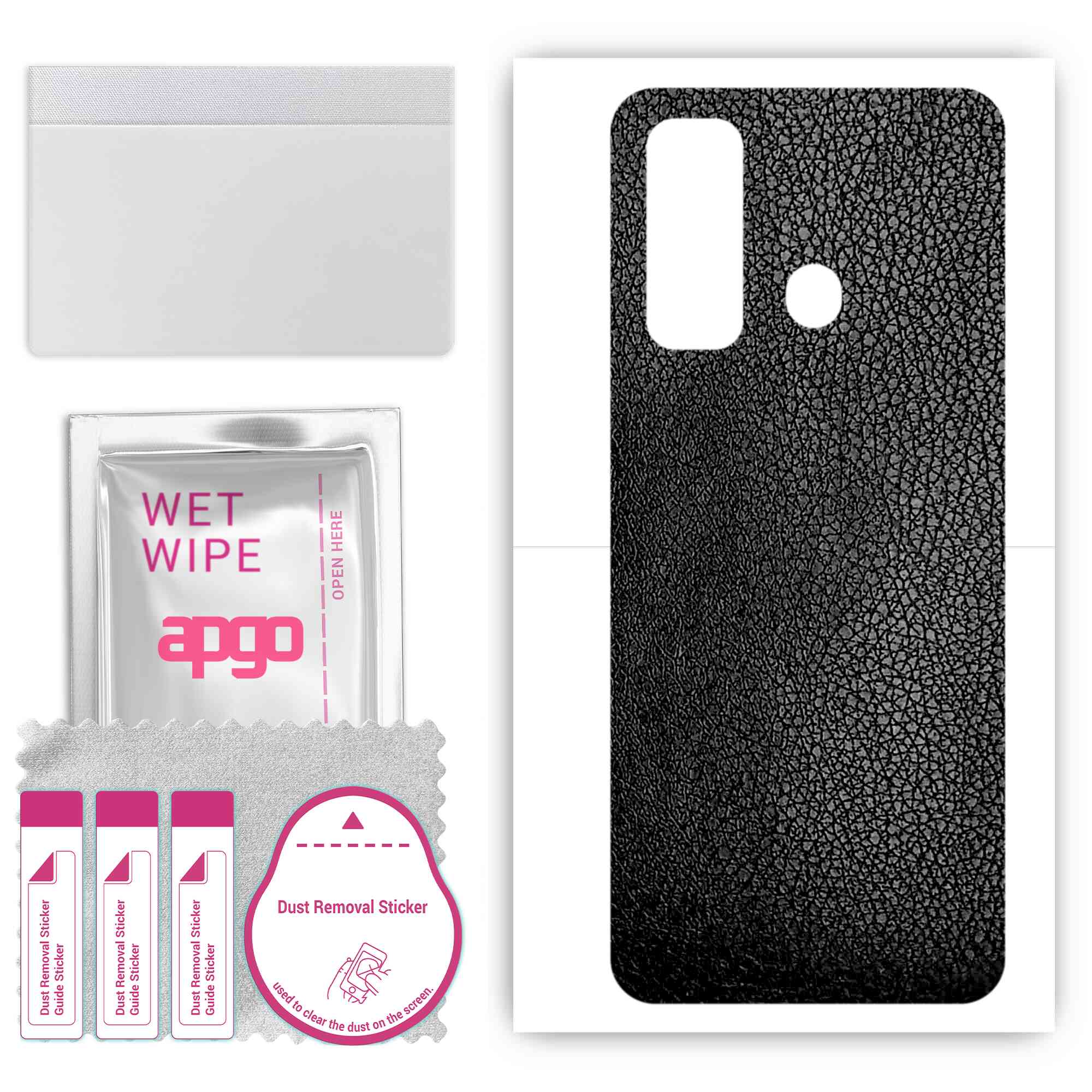 Apgo Protective Skin Sticker для задньої панелі, сумісної з Tecno Spark 7, Wrap Film, Foil, Vinyl - Pattern Black Leather
Apgo Protective Skin Sticker для задньої панелі, сумісної з Tecno Spark 7, Wrap Film, Foil, Vinyl - Pattern Black Leather