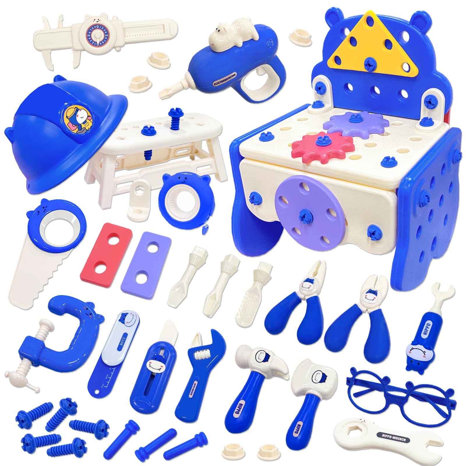 VBACALA Carpenter Набор для плотницкого дела 78 предметов 2в1 Сборочные игрушки Винты Шестерни Электрическая дрель Молоток Набор инструментов Ролевые игры Плотник Игровой домик DIY Дети
VBACALA Carpenter Набор для плотницкого дела 78 предметов 2в1 Сборочные игрушки Винты Шестерни Электрическая дрель Молоток Набор инструментов Ролевые игры Плотник Игровой домик DIY Дети