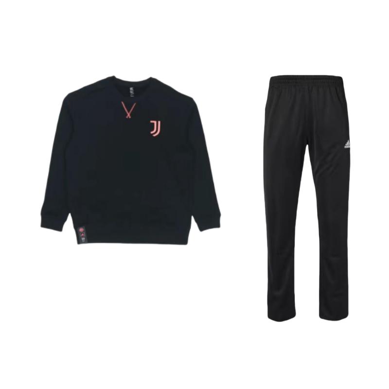 Adidas Juventus Embroidered Team Casual Comfortable Pullover Sweatshirt Mid-Waist Long Pants Sports Set Men Sports Set Black TR30P-BW+H67143 S
Adidas Juventus Embroidered Team Casual Comfortable Pullover Sweatshirt Mid-Waist Long Pants Sports Set Men Sports Set Black TR30P-BW+H67143 S