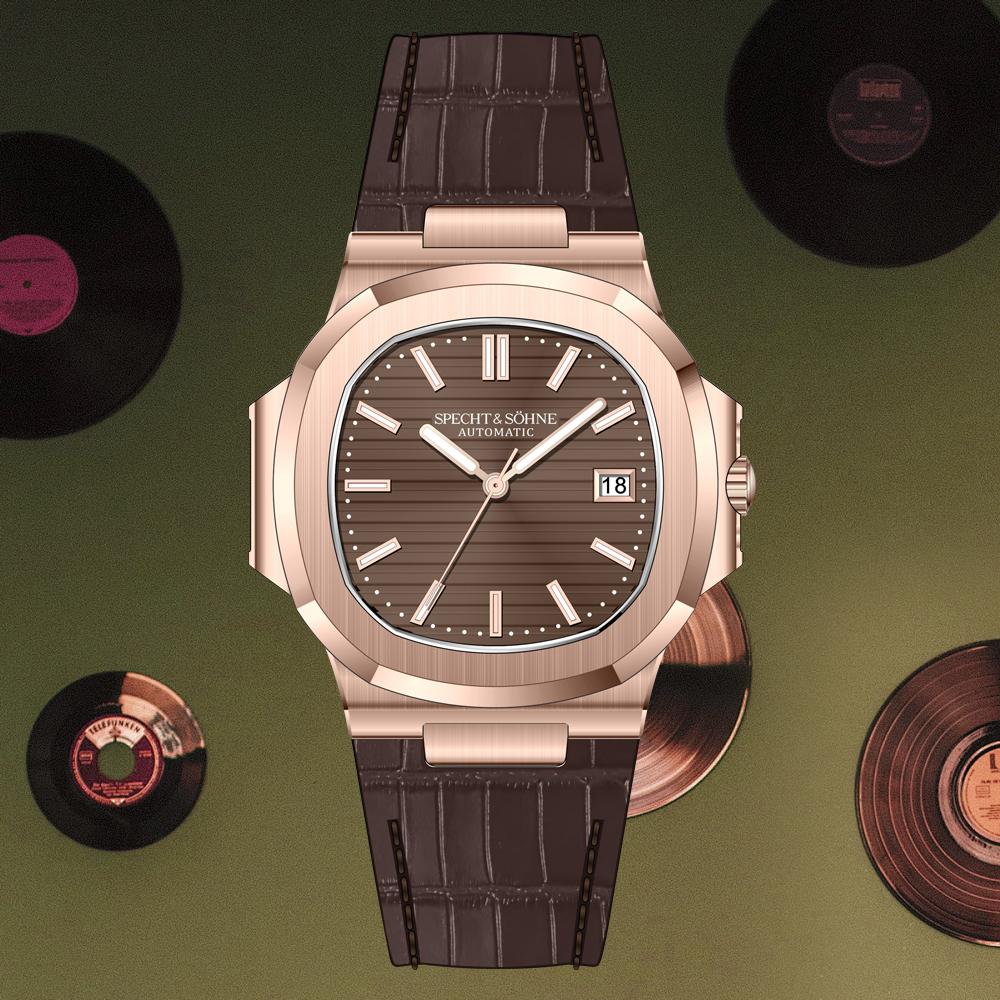 Specht&Sohne New Classic 5711 Мужские часы Розовое золото Автоматические механические часы Натуральная кожа Сапфировое стекло Reloj Hombre 39MM-Versions розовый
Specht&Sohne New Classic 5711 Мужские часы Розовое золото Автоматические механические часы Натуральная кожа Сапфировое стекло Reloj Hombre 39MM-Versions розовый