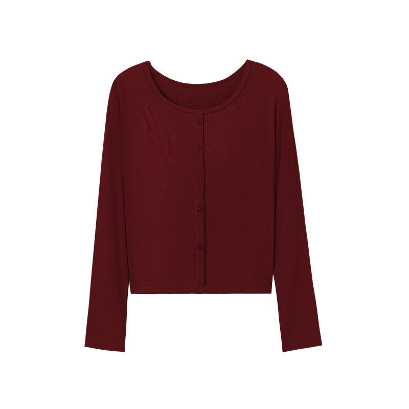 Трикотажная модальная майка с подушечками - Универсальный топ с длинным рукавом без бюстгальтера M (75-90 catty) темно-красного
Трикотажная модальная майка с подушечками - Универсальный топ с длинным рукавом без бюстгальтера M (75-90 catty) темно-красного