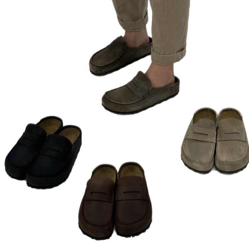Unisex Retro Matte Leather Half Slippers - Comfortable Thick Sole for Outdoor Use 42
Unisex Retro Matte Leather Half Slippers - Comfortable Thick Sole for Outdoor Use 42