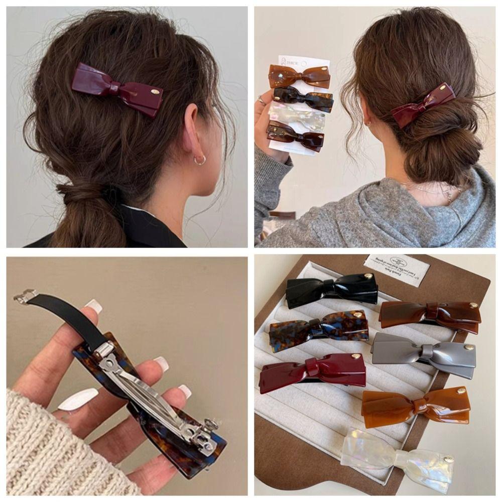 Barrette Acetic Acid Hairpin Hair Claw Bowknot Spring Clip Fashion Bow Hair Clip Girls Style 5
Barrette Acetic Acid Hairpin Hair Claw Bowknot Spring Clip Fashion Bow Hair Clip Girls Style 5