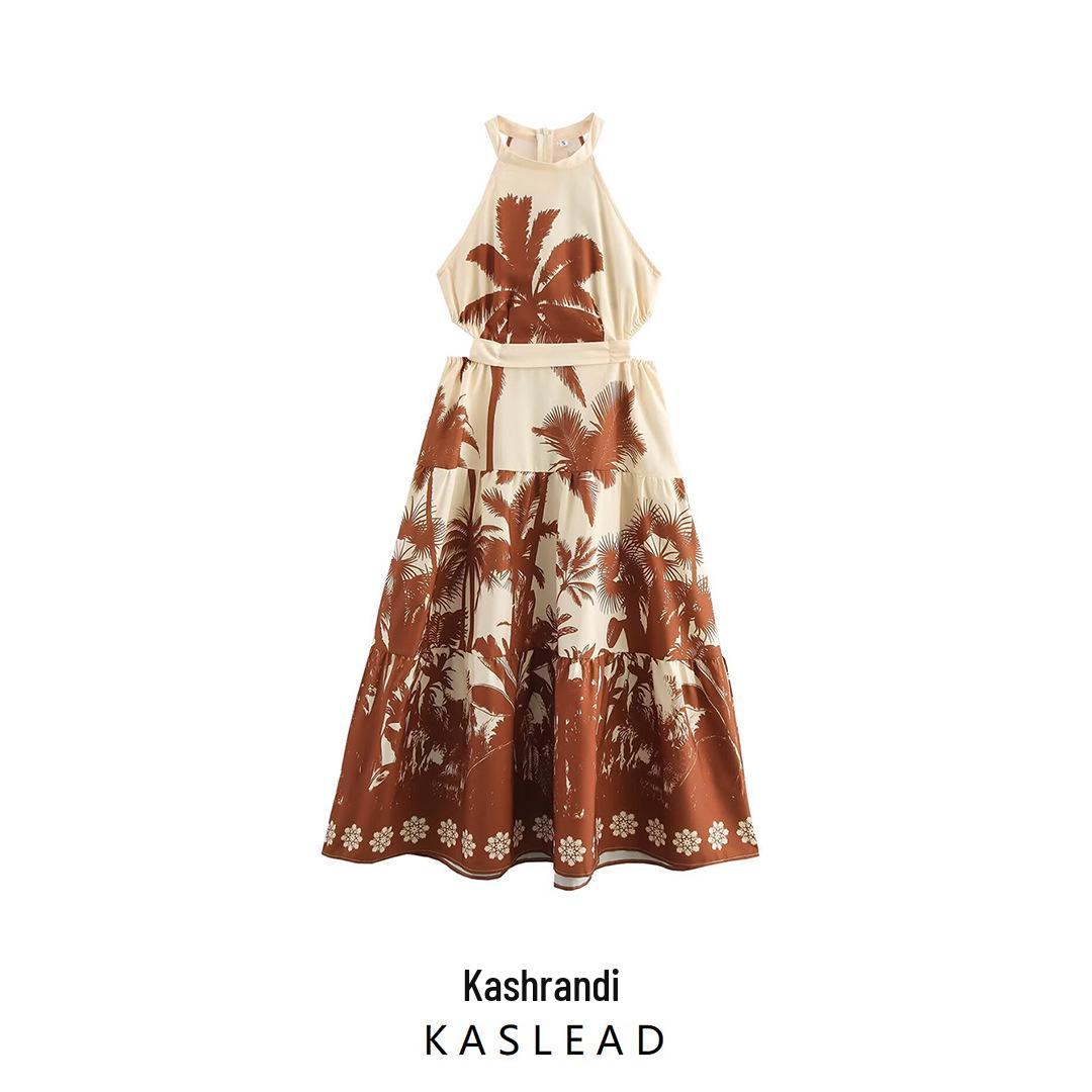 2025 Spring Women s European/American Style Coconut Tree Print Halter Dress M квітковий колір друку
2025 Spring Women s European/American Style Coconut Tree Print Halter Dress M квітковий колір друку
