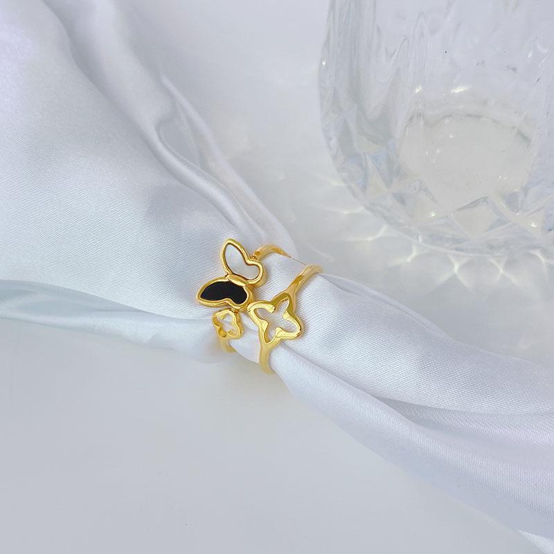 Stylish Titanium Butterfly Ring: 18k Gold-Plated Stainless Steel, Trendy Design for Women US Size 9
Stylish Titanium Butterfly Ring: 18k Gold-Plated Stainless Steel, Trendy Design for Women US Size 9