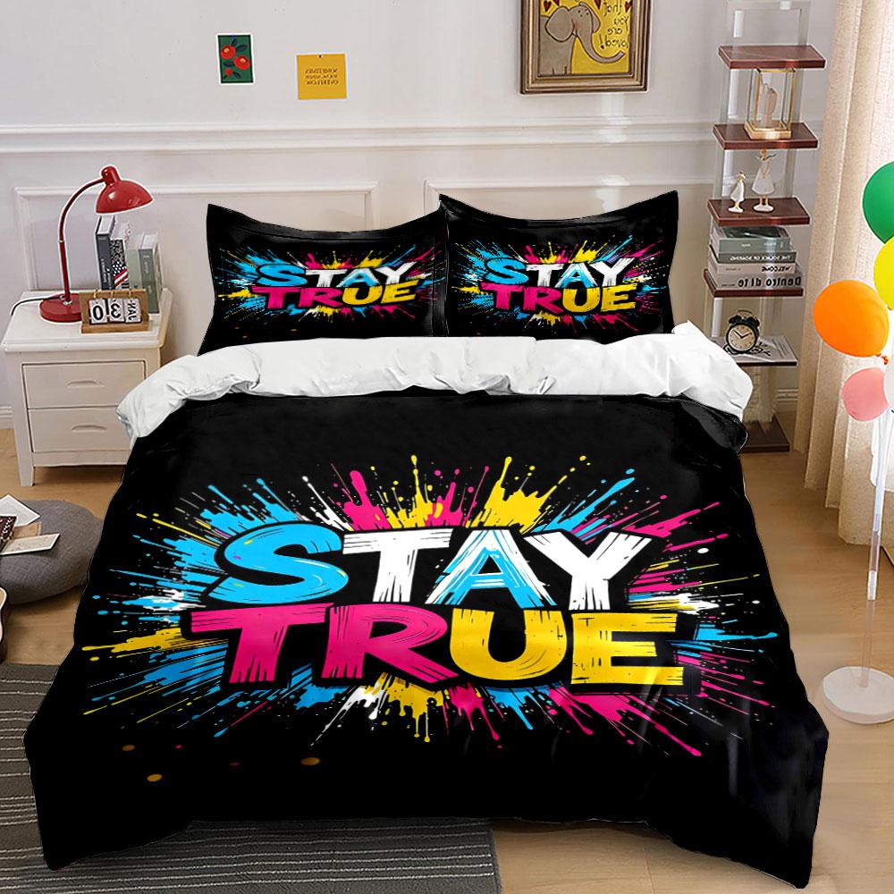 Colorful Stay True splatters. Bedding sets Duvet cover sets Duvet covers Pillowcases(1 * Duvet Cover 2 * Pillowcases, without duvet insert) 135x200cm
Colorful Stay True splatters. Bedding sets Duvet cover sets Duvet covers Pillowcases(1 * Duvet Cover 2 * Pillowcases, without duvet insert) 135x200cm